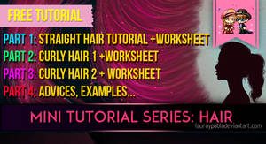 Tutorial Hair + Worksheet PART 3 - Curly Hair 2