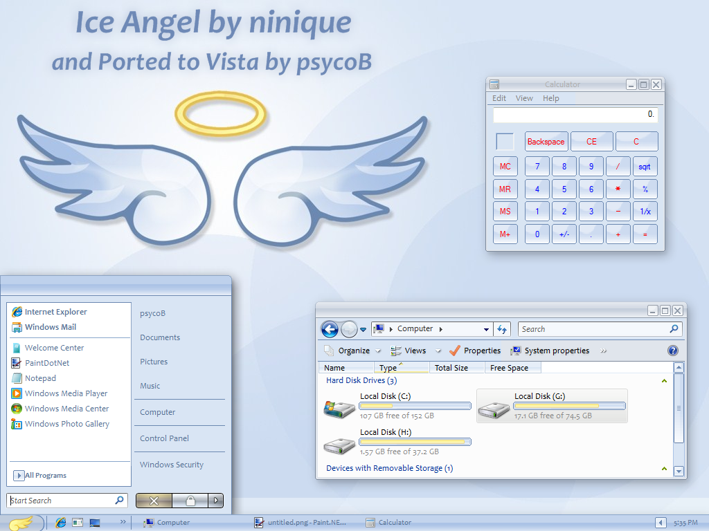 Ice Angel for Vista Basic