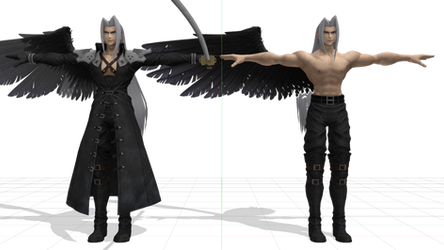 SSBUSephiroth for MMD (UNRIGGED)