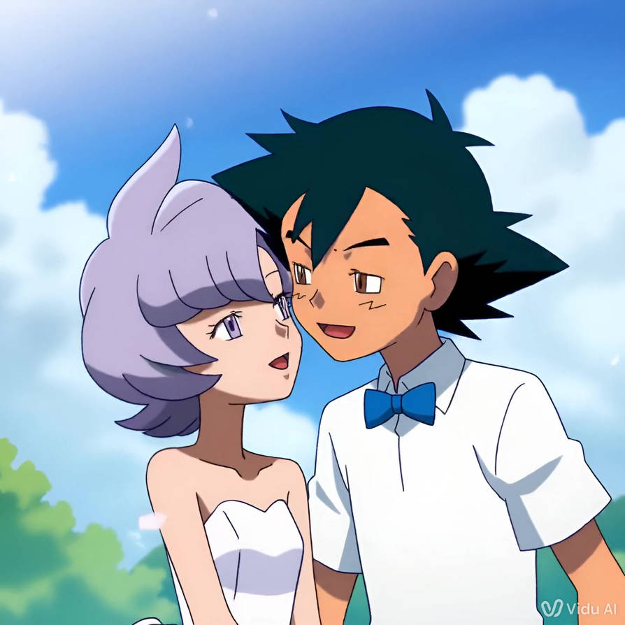 Ash and Anabel wedding kiss by amtboyce on DeviantArt