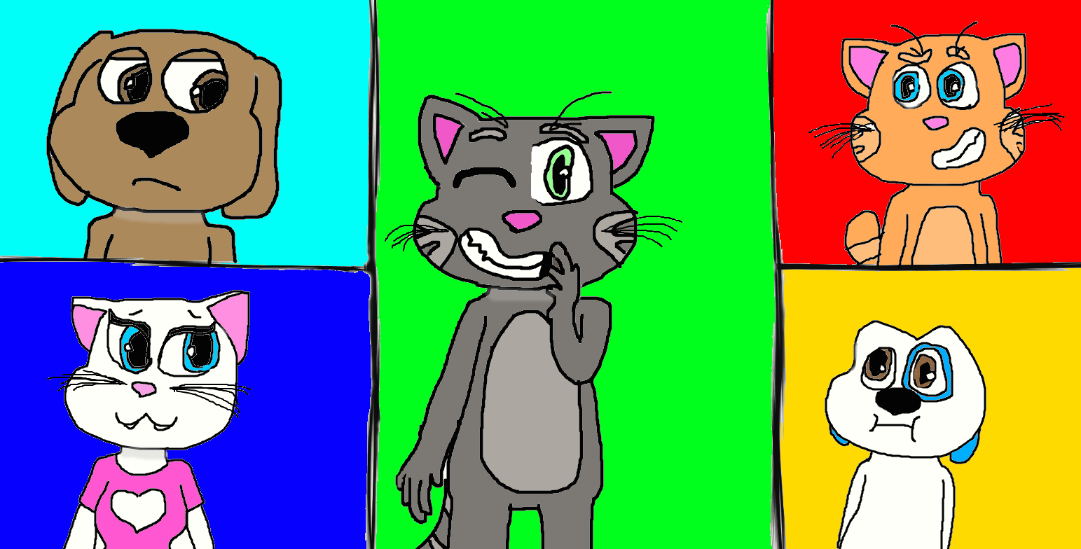 Talking tom and friends by Thedevelishangel on DeviantArt