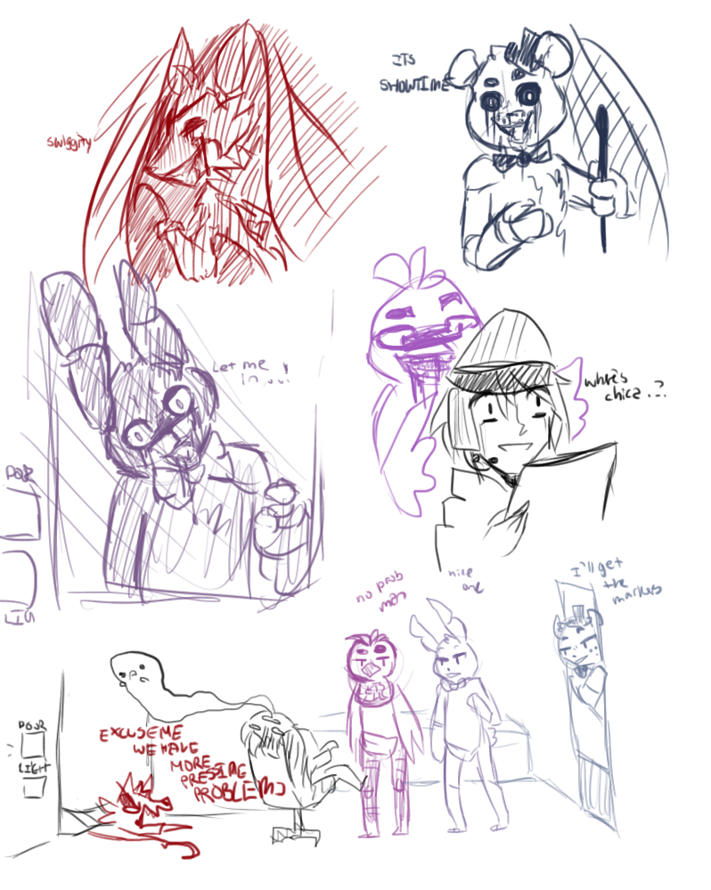 fnaf doodles by DreamDriftSprite on DeviantArt