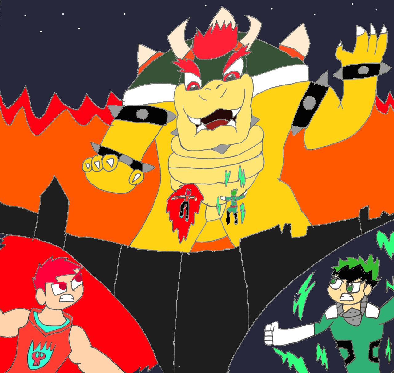 Kyle and Deku Vs Bowser by SuperSaiyanPlusUltra on DeviantArt