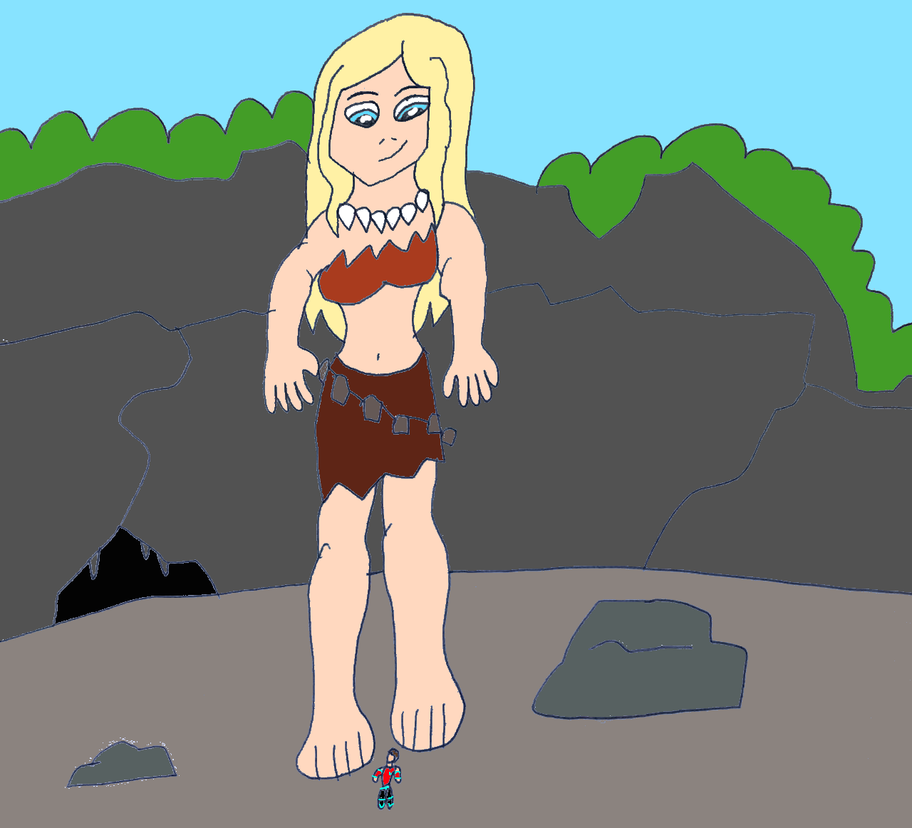 Kyle and the Earth Giantess by SuperSaiyanPlusUltra on DeviantArt