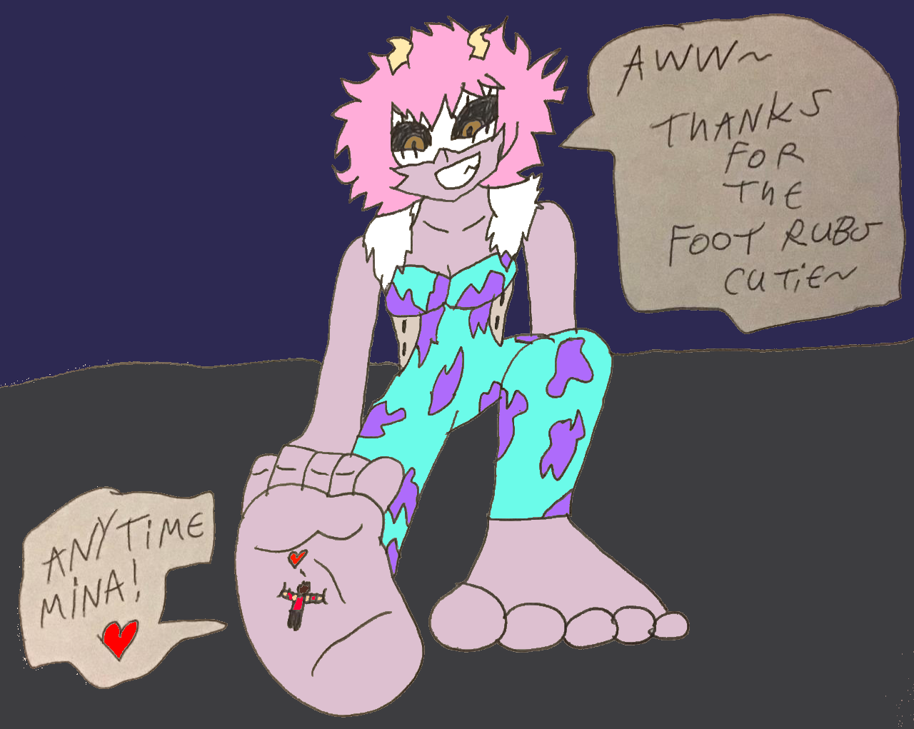Pampering Minas Feet by SuperSaiyanPlusUltra on DeviantArt
