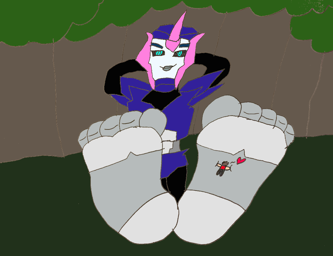 Kyle Rubs Arcees Feet by SuperSaiyanPlusUltra on DeviantArt