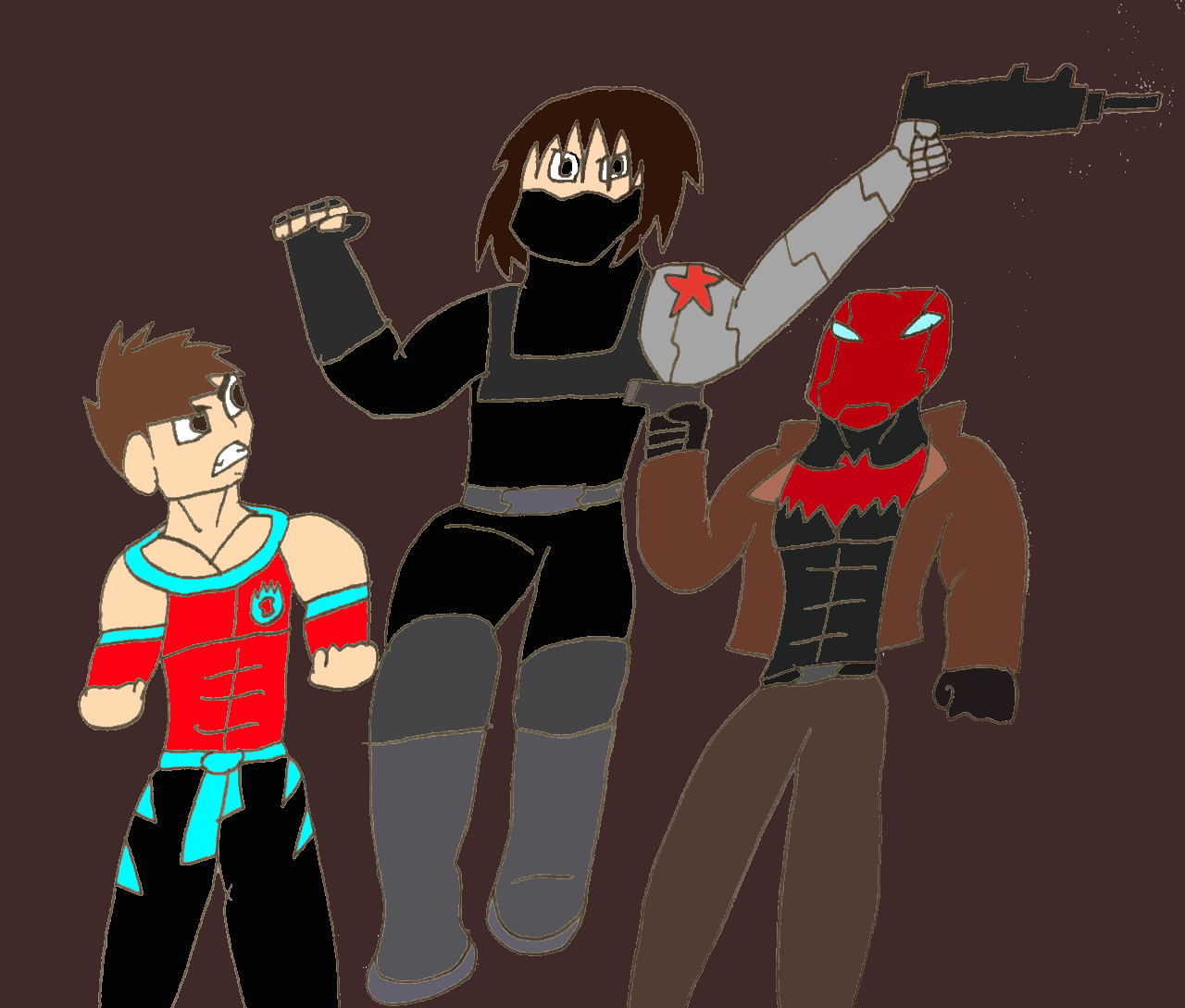 Kyle helping Red Hood Out by SuperSaiyanPlusUltra on DeviantArt