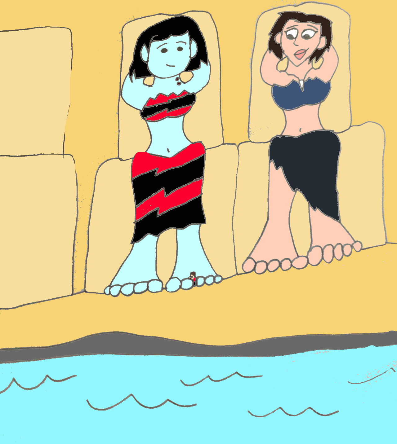Foot Spa - at Marceline and Jill feet by SuperSaiyanPlusUltra on DeviantArt
