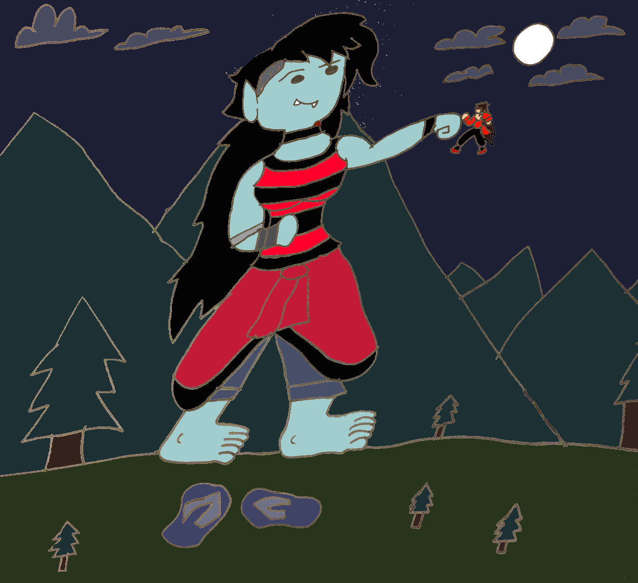 Training With His Giantess Vampire Wife by SuperSaiyanPlusUltra on ...