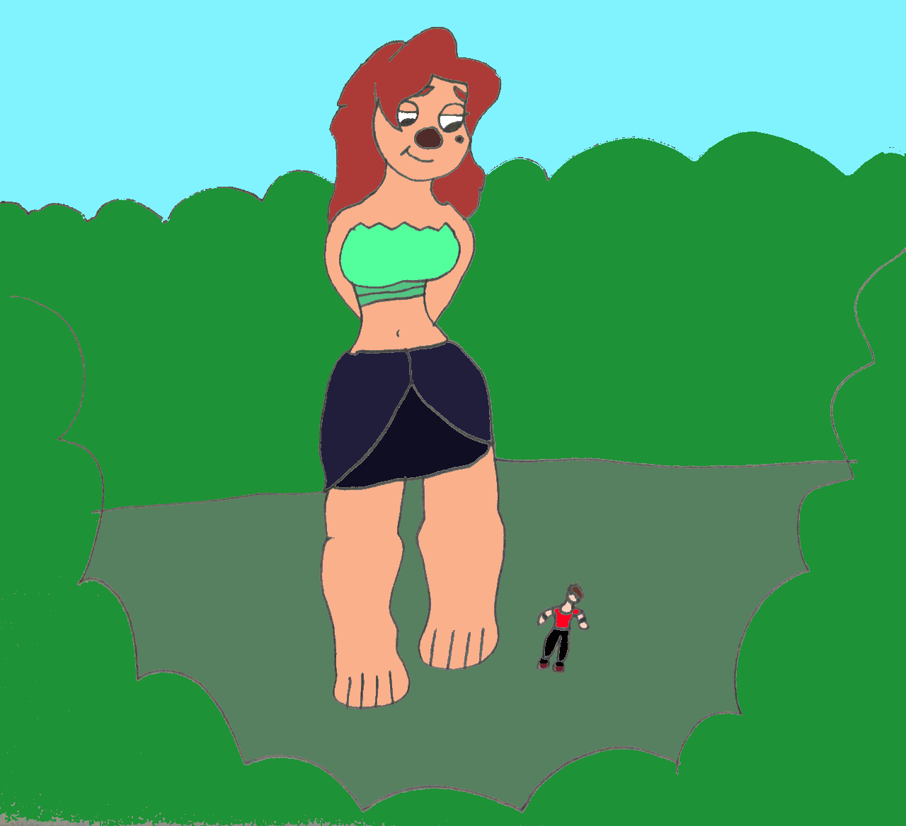 Roxanne Walks With Kyle by SuperSaiyanPlusUltra on DeviantArt
