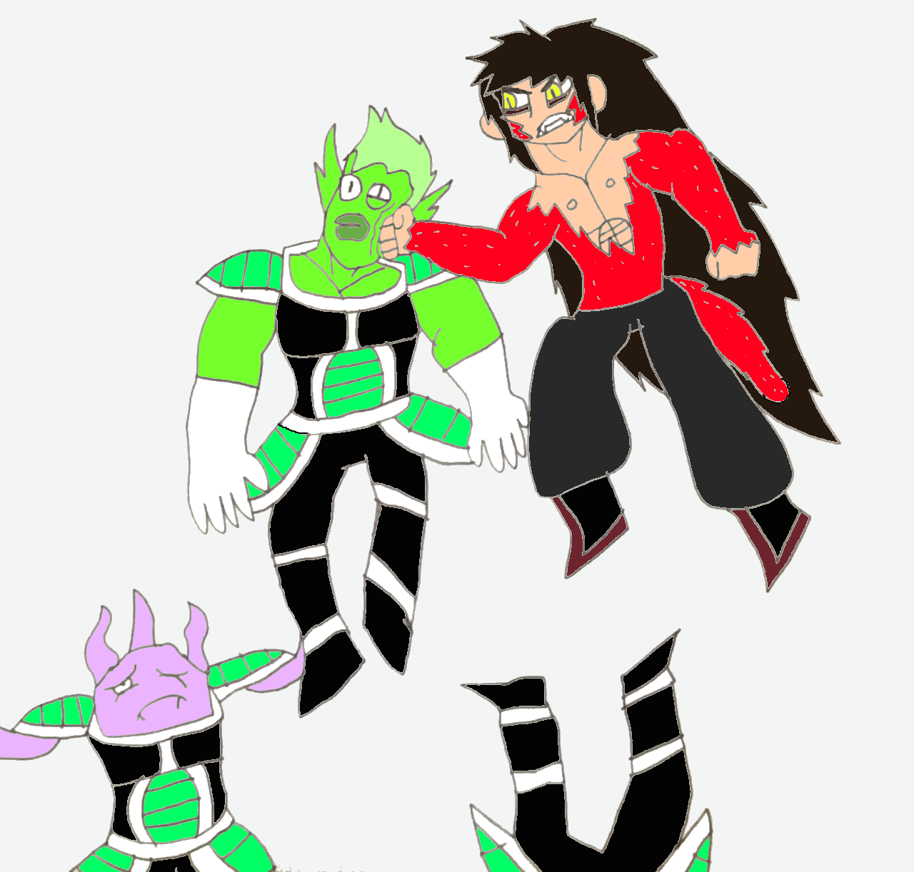 Kyle Beats Up Frieza Force by SuperSaiyanPlusUltra on DeviantArt
