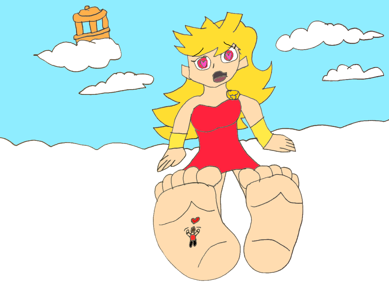 At Pantys Feet by SuperSaiyanPlusUltra on DeviantArt