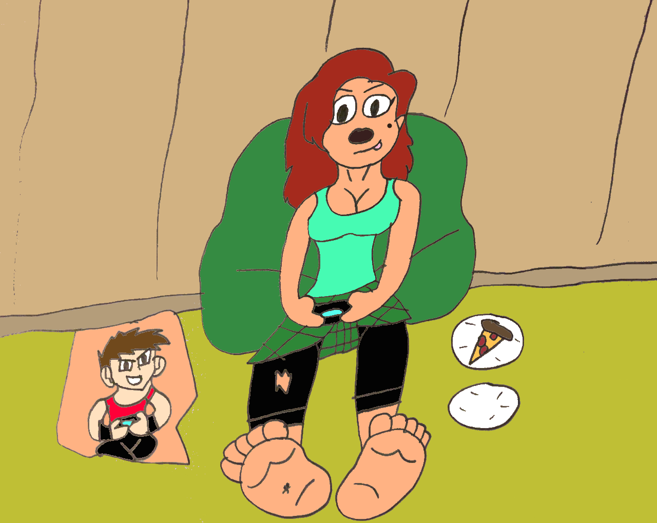 Gaming With Giantess Roxanne by SuperSaiyanPlusUltra on DeviantArt