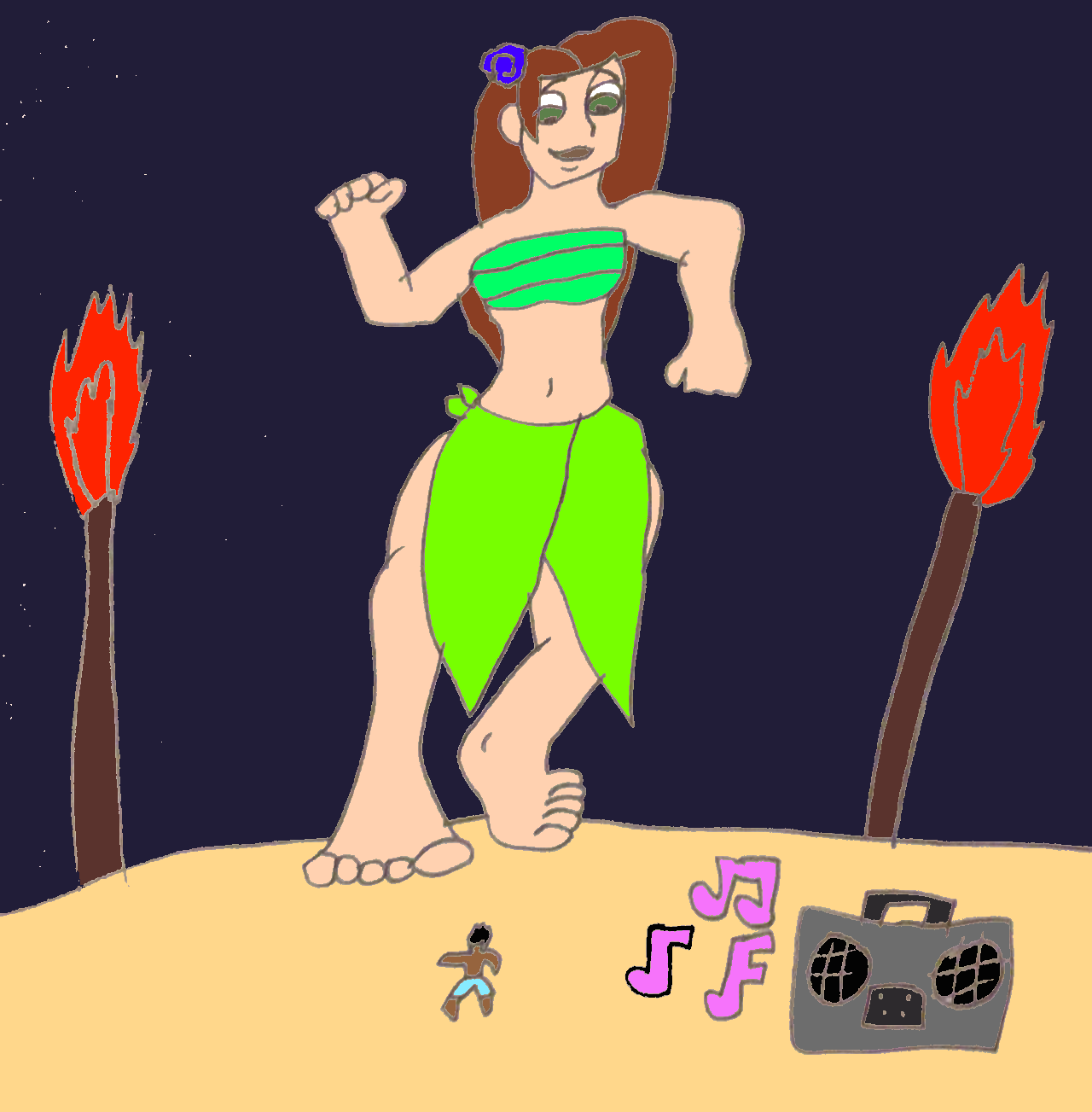 Alejandro and Kim beach dance by SuperSaiyanPlusUltra on DeviantArt