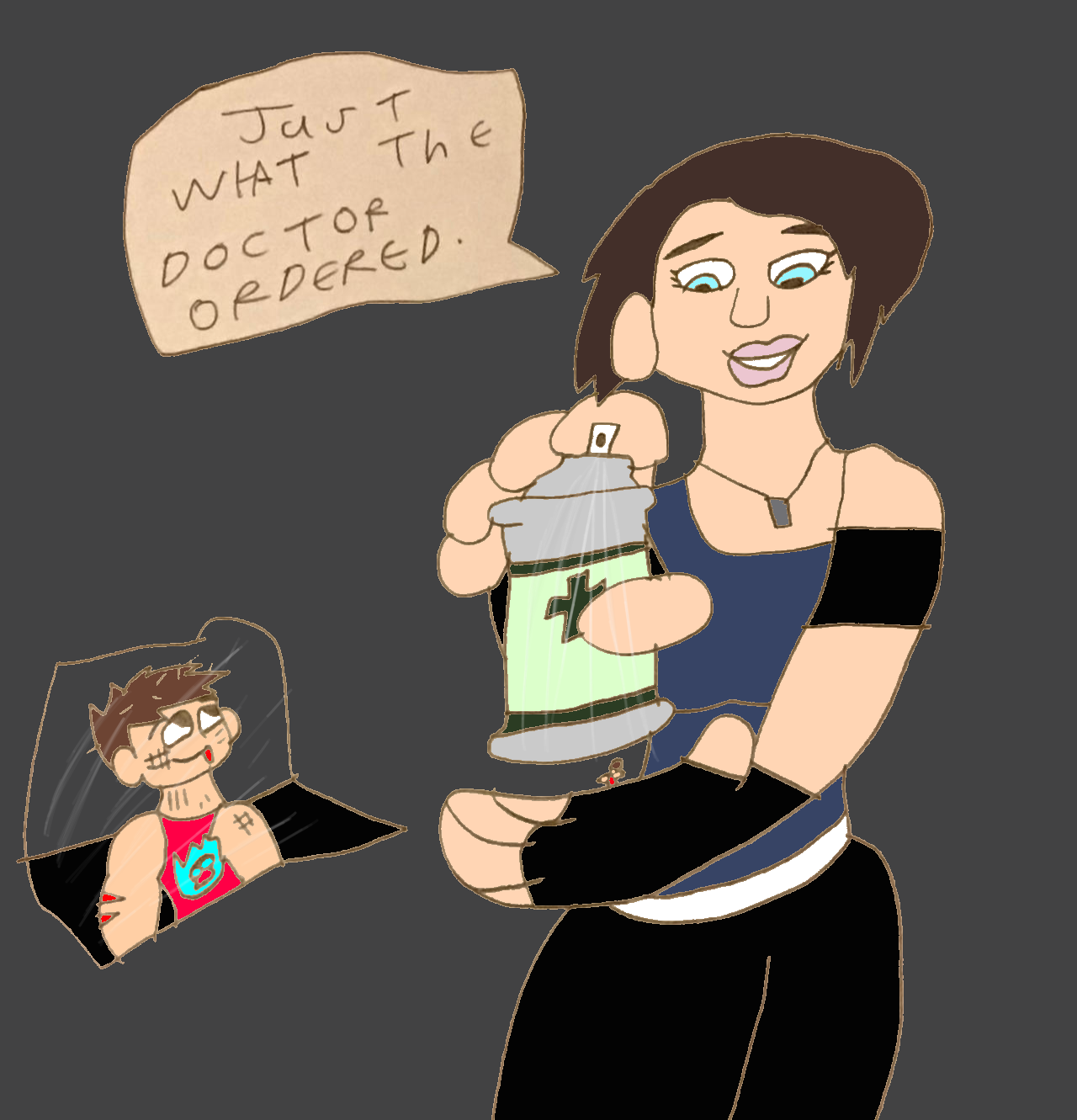 Jill Caring For Her Tiny by SuperSaiyanPlusUltra on DeviantArt