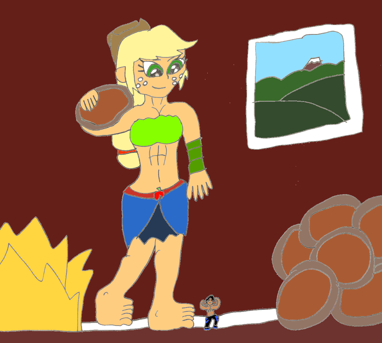 Helping Out On Apple Cyder Barrels by SuperSaiyanPlusUltra on DeviantArt