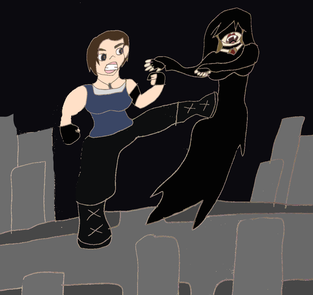 Giantess Jill Vs Giantess Vampire Daughter by SuperSaiyanPlusUltra on ...