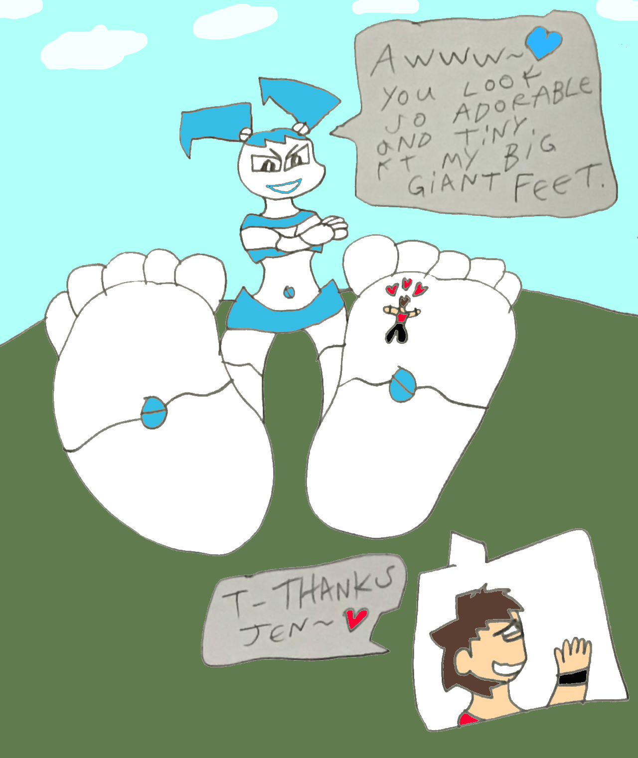 At Jennys Big Giant Feet by SuperSaiyanPlusUltra on DeviantArt