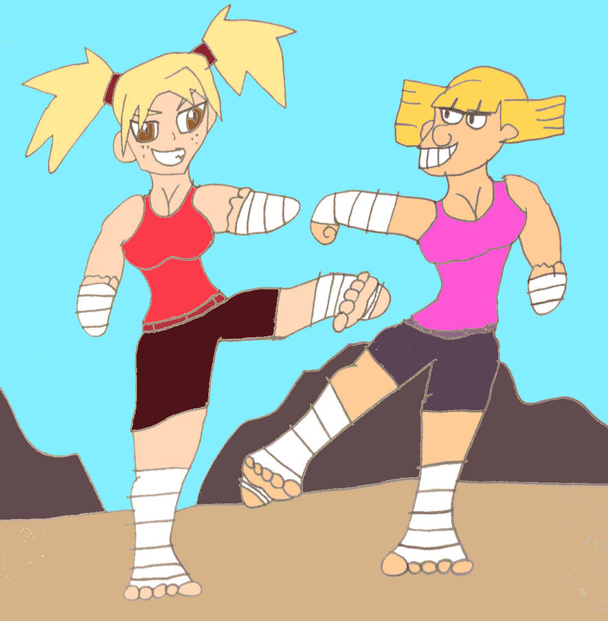 Hiyori and Helga Giantess Strength Training by SuperSaiyanPlusUltra on ...