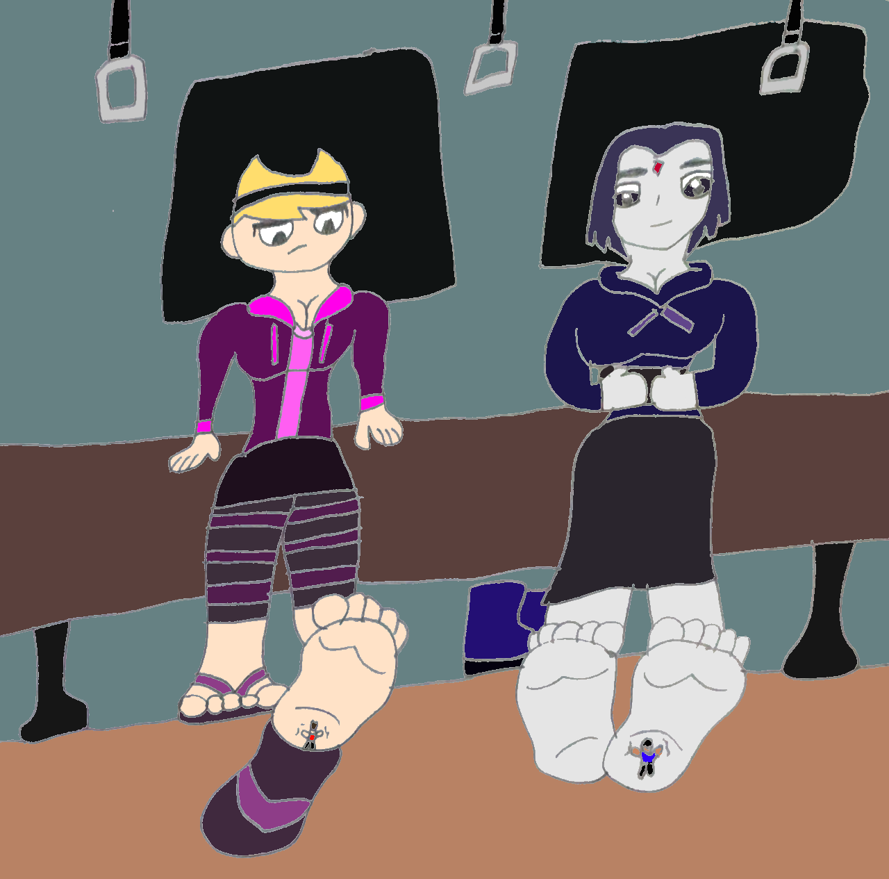 Subway Foot Rubs by SuperSaiyanPlusUltra on DeviantArt