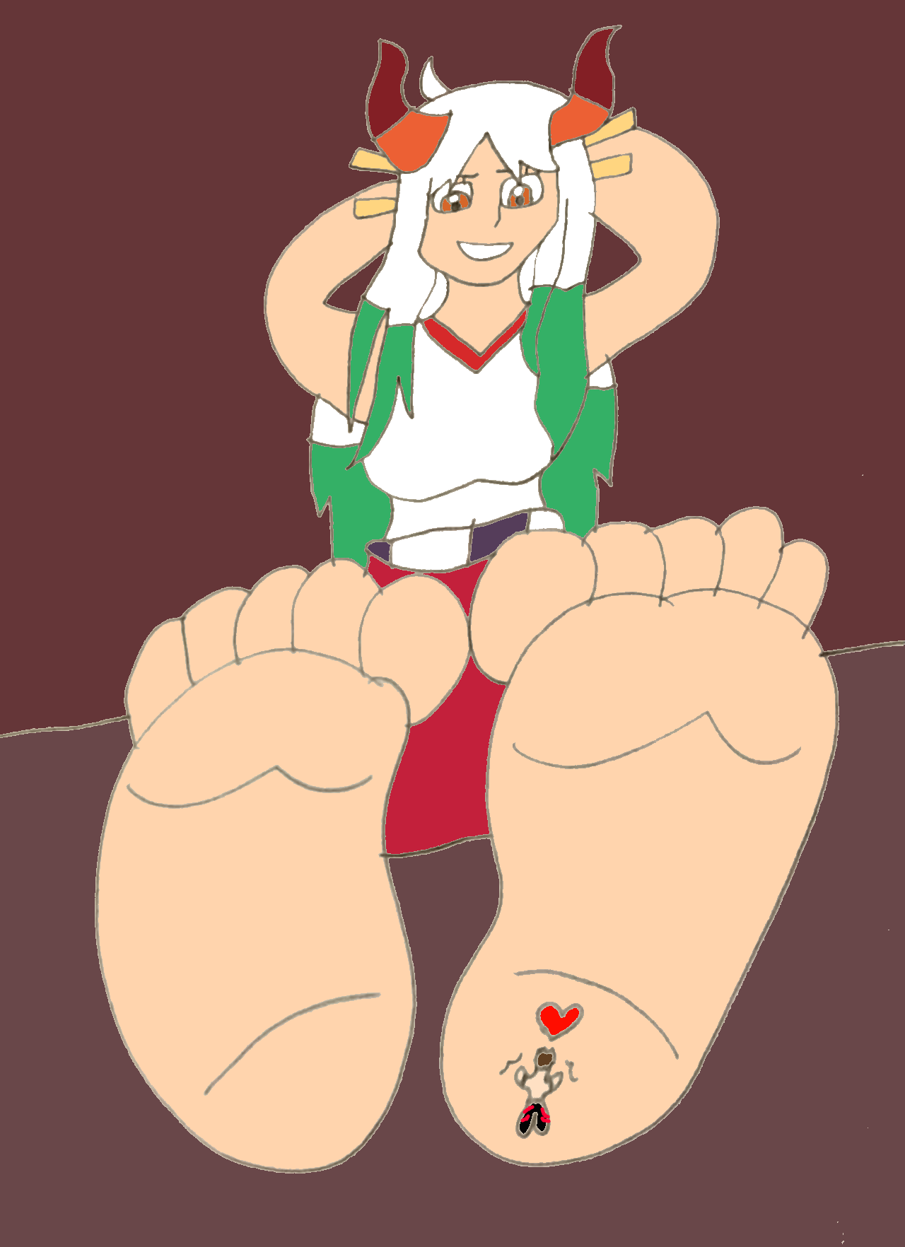 At Yamatos Feet by SuperSaiyanPlusUltra on DeviantArt