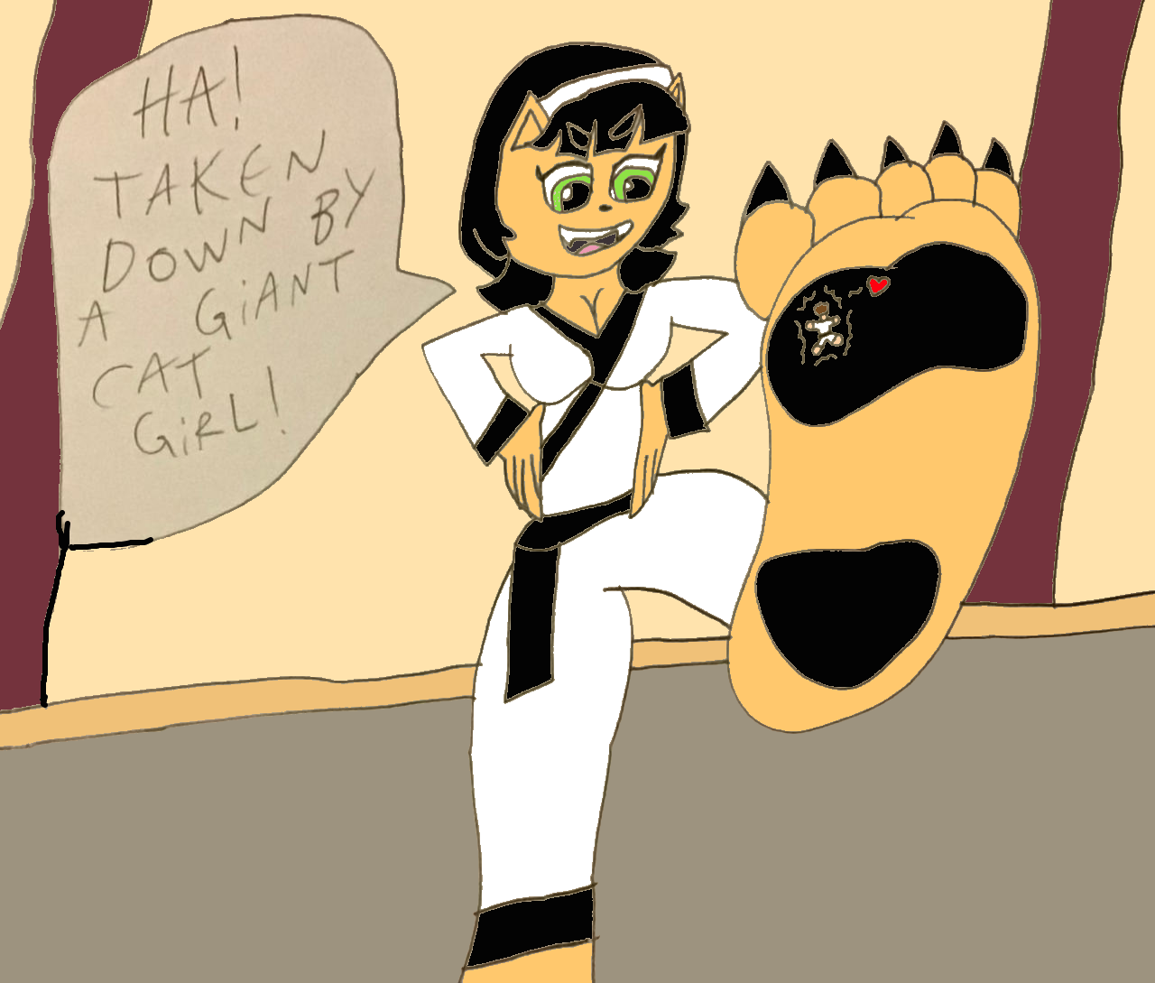 Karate Sessions With Giantess Kitty by SuperSaiyanPlusUltra on DeviantArt