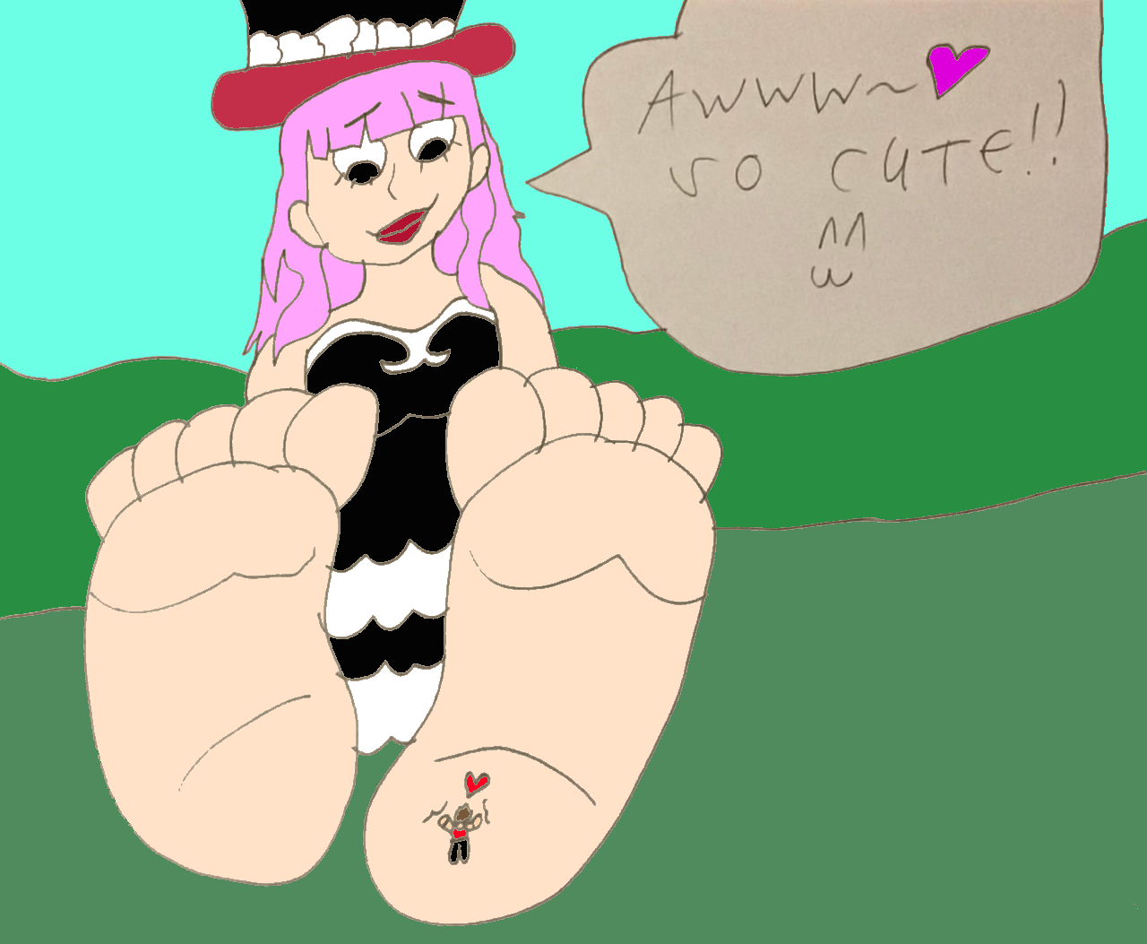 At Peronas Feet by SuperSaiyanPlusUltra on DeviantArt