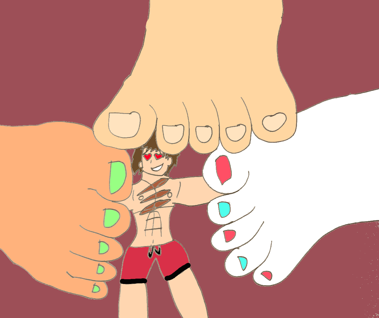 At The Feet Of Three DC Giantesses by SuperSaiyanPlusUltra on DeviantArt