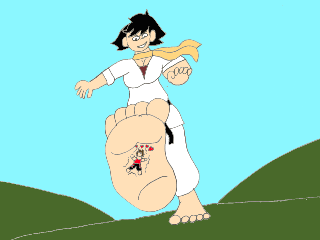 Sparring With Giantess Makoto by SuperSaiyanPlusUltra on DeviantArt