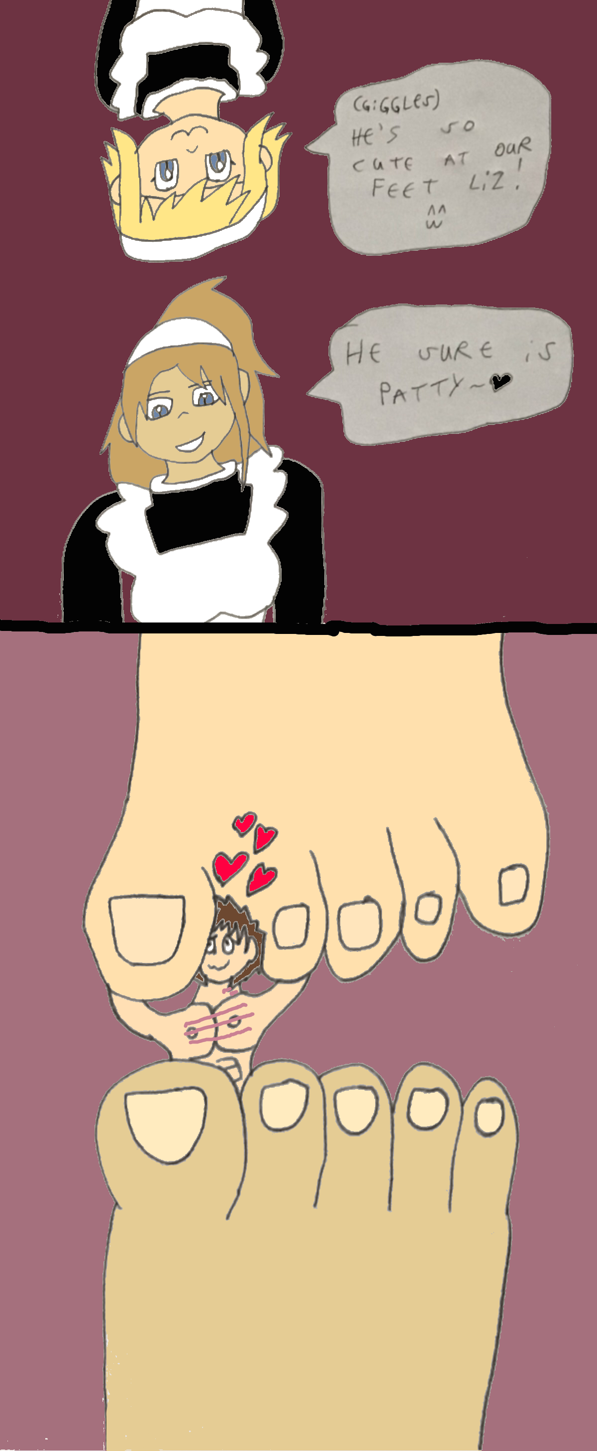 Footsies With The Maids by SuperSaiyanPlusUltra on DeviantArt