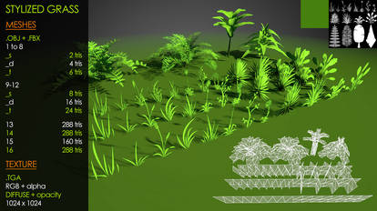 Multi Stylized Grass