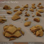 [Free] LowPoly Rocks set01