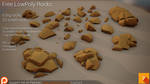 [Free] LowPoly Rocks set01 by Yughues