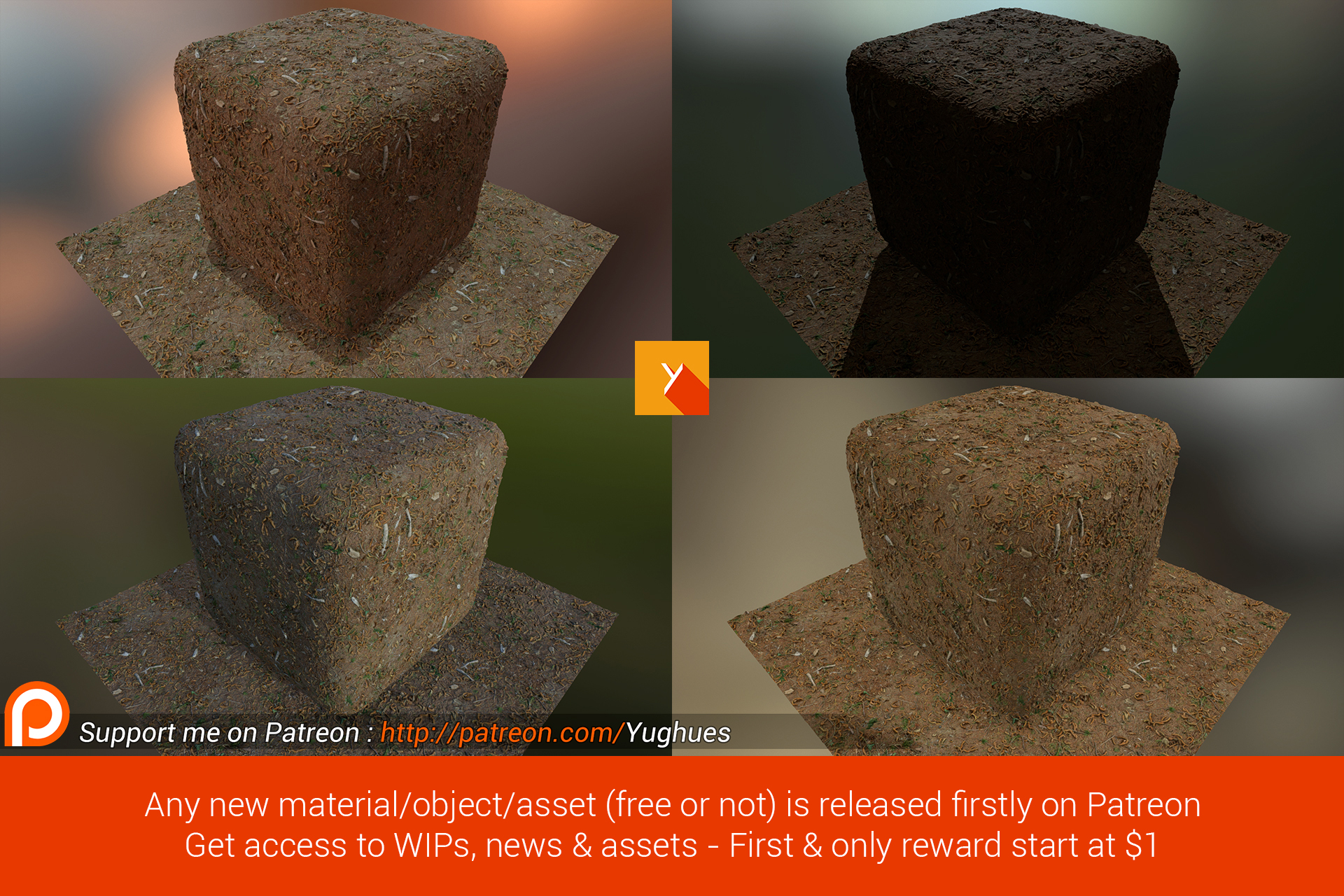 [Free] 4k Photogrammetric Forest Ground texture 01 by Yughues on DeviantArt