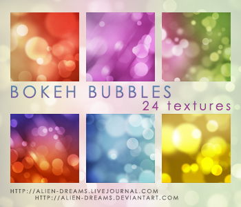 Bokeh Bubbles Icon Textures