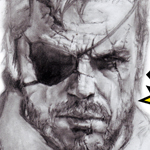 Video my draw Big Boss- Metal Gear Solid V. WIP