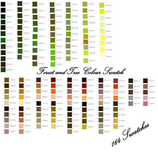 Forest Photoshop Cs Swatches By Axilya On Deviantart