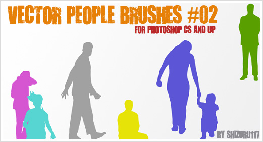 Vector People Brushes 02