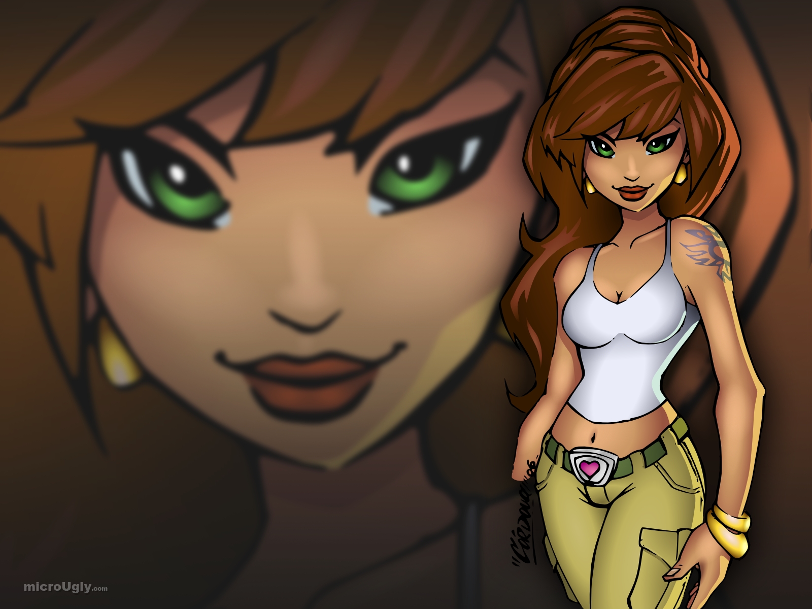 Emerald Eyes - WP by microUgly on DeviantArt