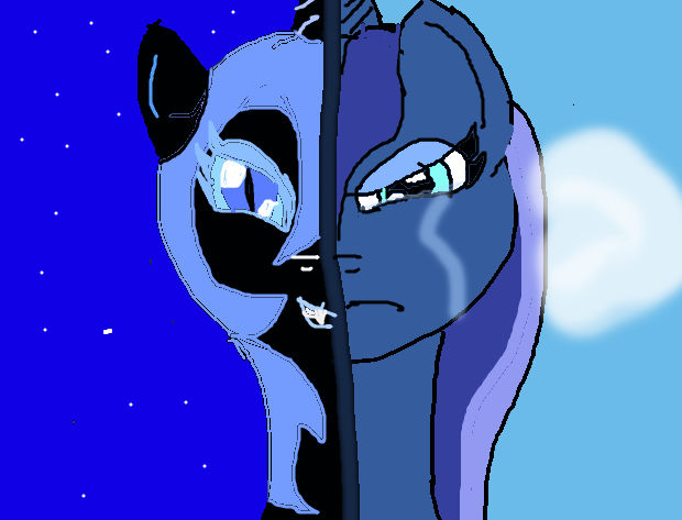 Sad luna is happy nightmare moon by Mccoya2016 on DeviantArt