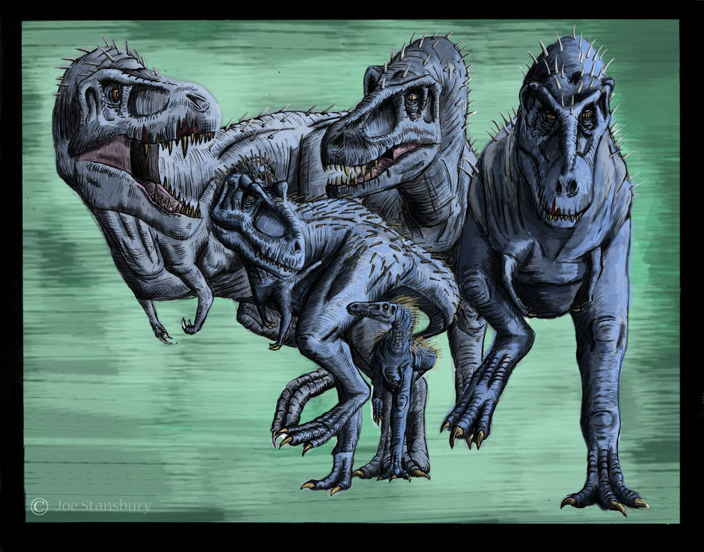 Tyrannosaurus Family Portrait by Trexstudios on DeviantArt