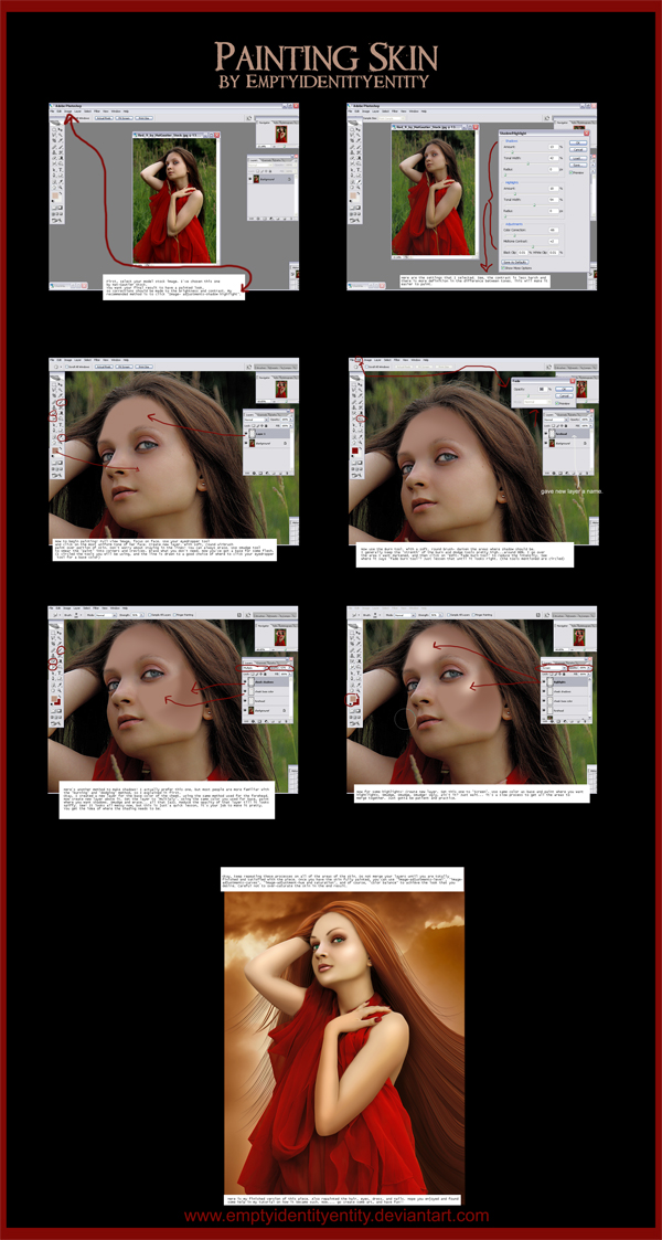 Painting Skin Tutorial by EmilyHeatherly