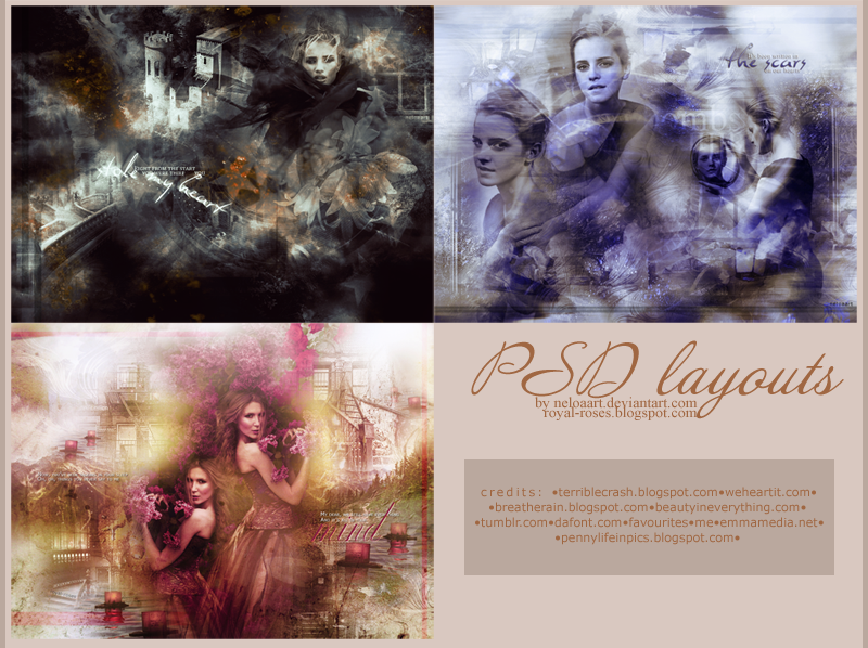 3 PSD layouts by Neloaart on DeviantArt