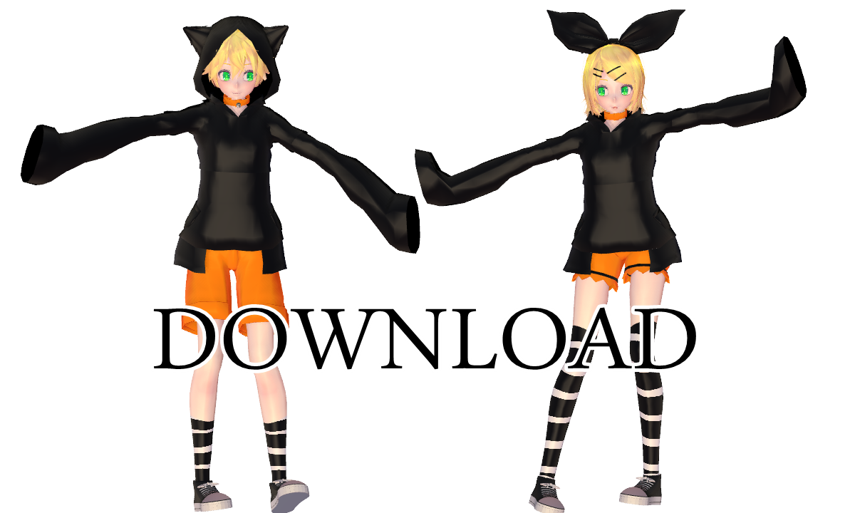 Kagamine Rin and Len Black cat TDA [DL]