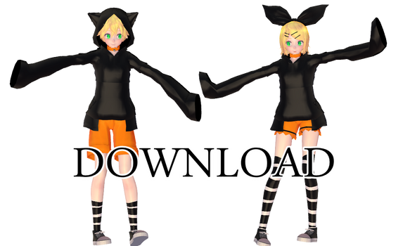 Kagamine Rin and Len Black cat TDA [DL]