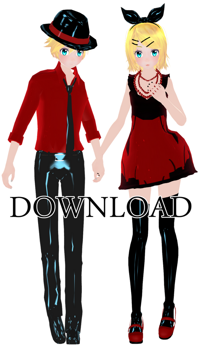 RED SPICE Rin and Len TDA.[DL] by Kurusou on DeviantArt