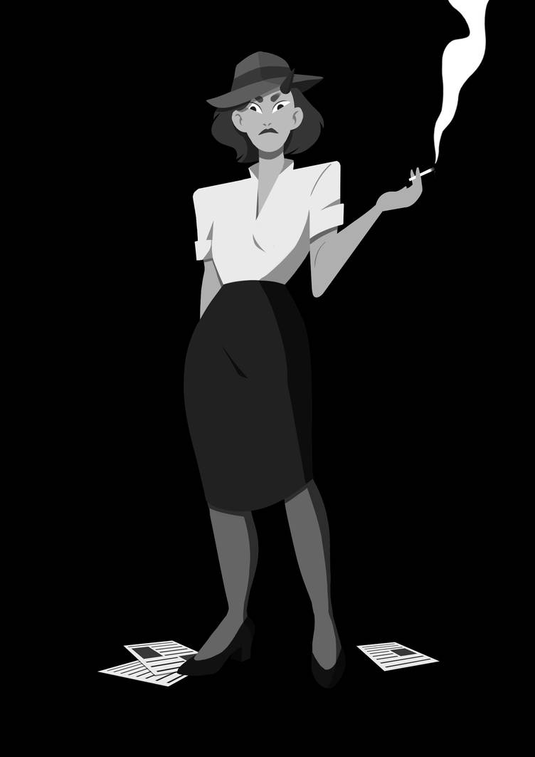Wallpaper Film Noir Detective By Aureliaratata On Deviantart HD