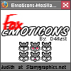 Grey Fox Emoticons Set
