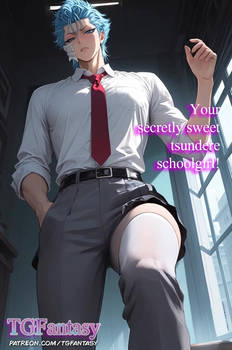 Grimmjow - Your secretly sweet tsundere schoolgirl