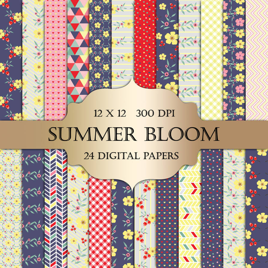 Free Floral Digital Paper Pack by ItGirlDigital by ItGirlDigital on ...